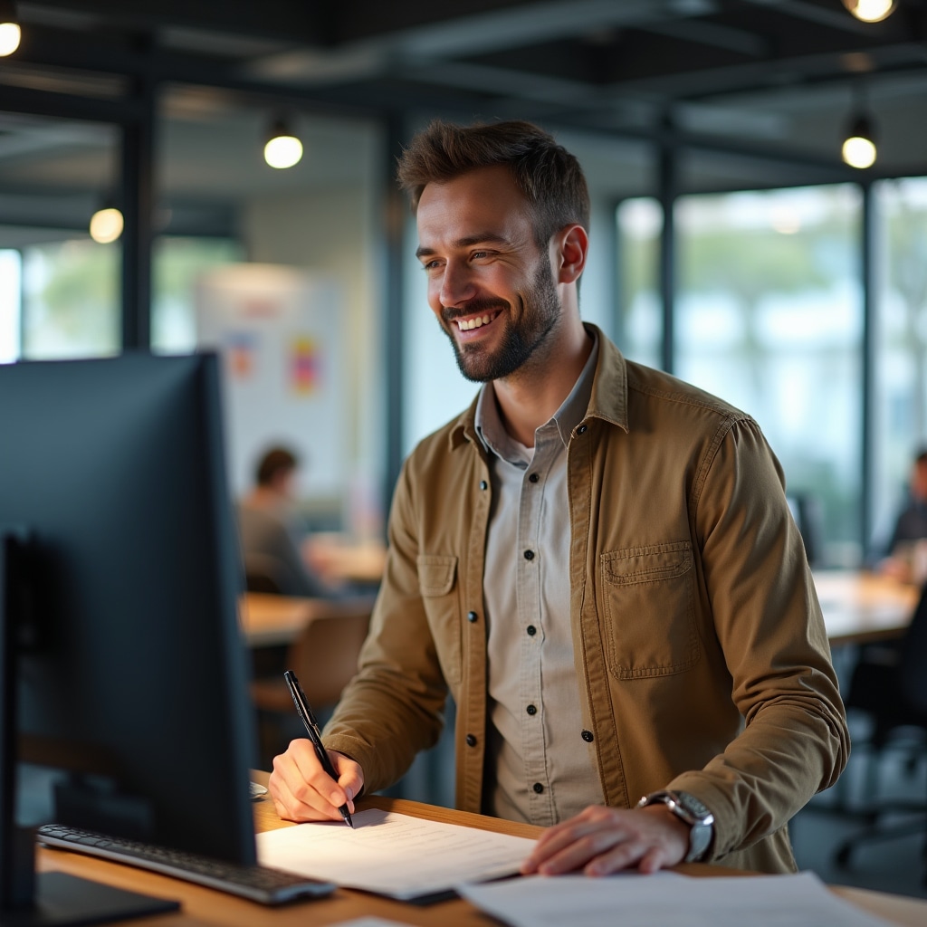 Project coordinator managing installation timeline and community communication